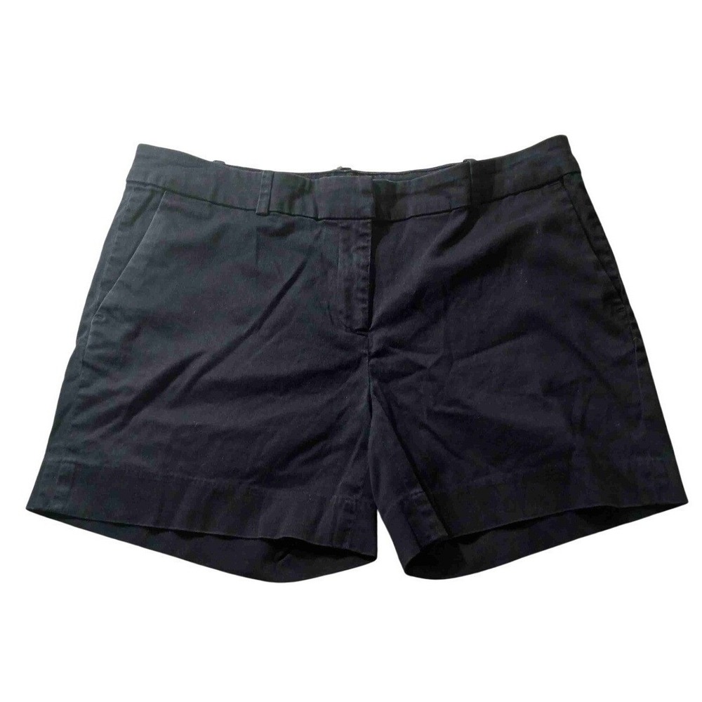Michael Kors Chino Shorts Womens Size 10 Black‎ Stretch Cotton Casual Summer